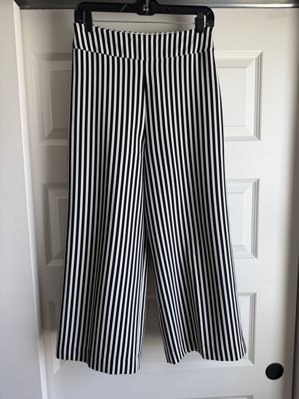 Express Black and White Vertical Stripe Pants